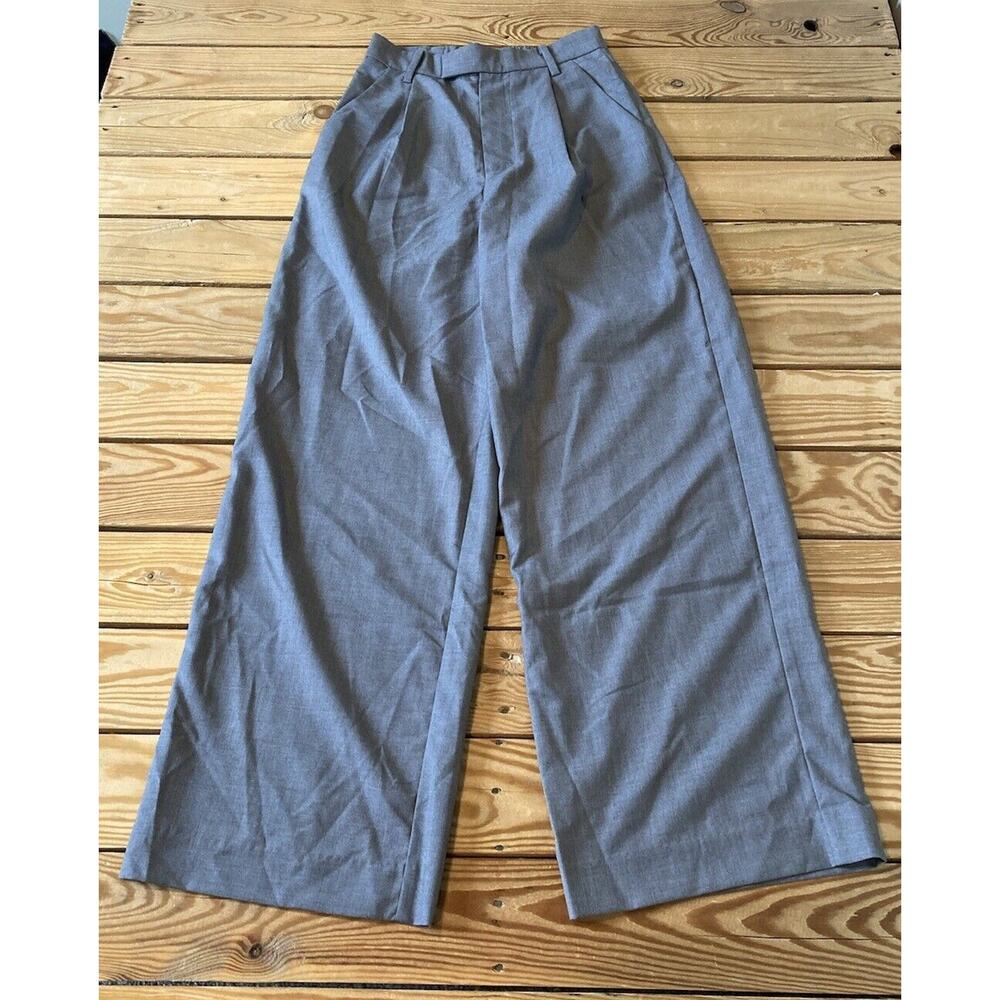 NWT J. Ing High Waist Wide Leg Dress Pants Size XS Women’s Grey